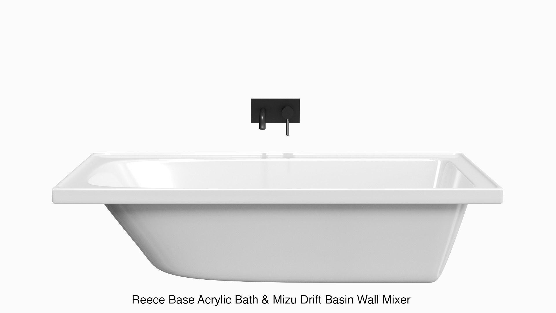 Fixtures - Bathtub Pack A Low-poly 3D model_5