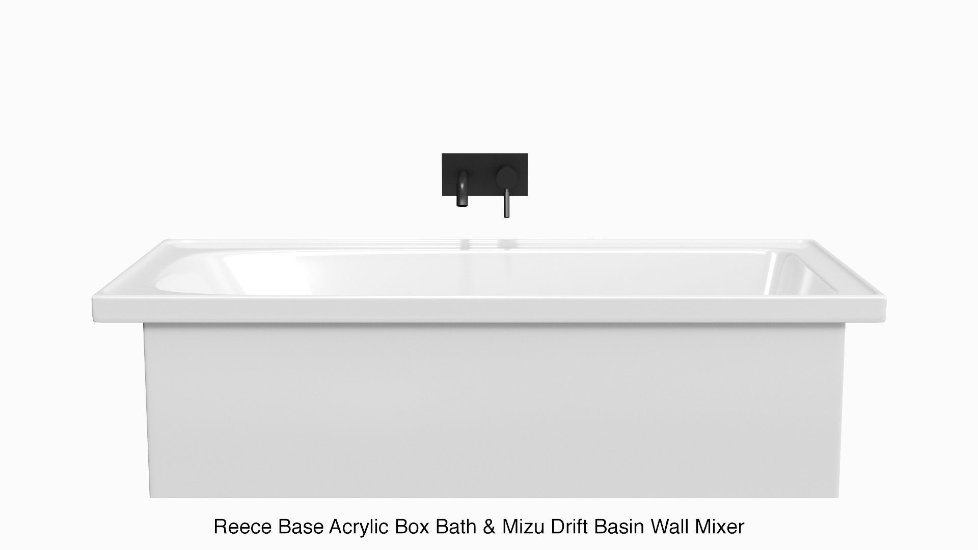 Fixtures - Bathtub Pack A Low-poly 3D model_3