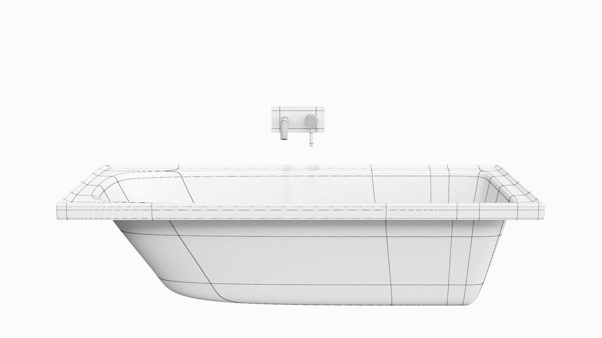 Fixtures - Bathtub Pack A Low-poly 3D model_24