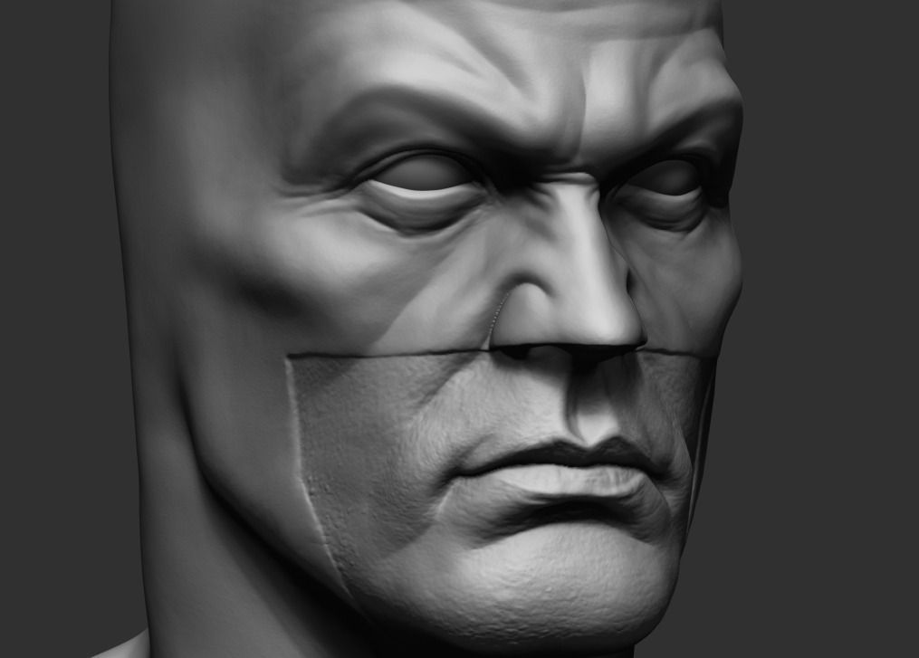 Batman Bust v2 3D model_3