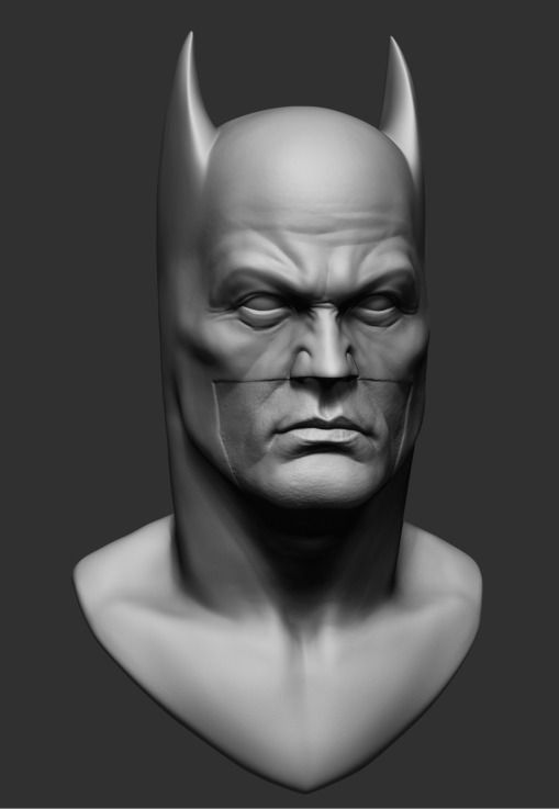 Batman Bust v2 3D model_2