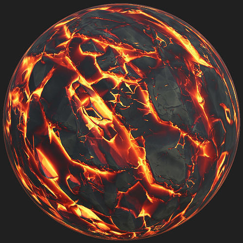 Magma lava ball Texture