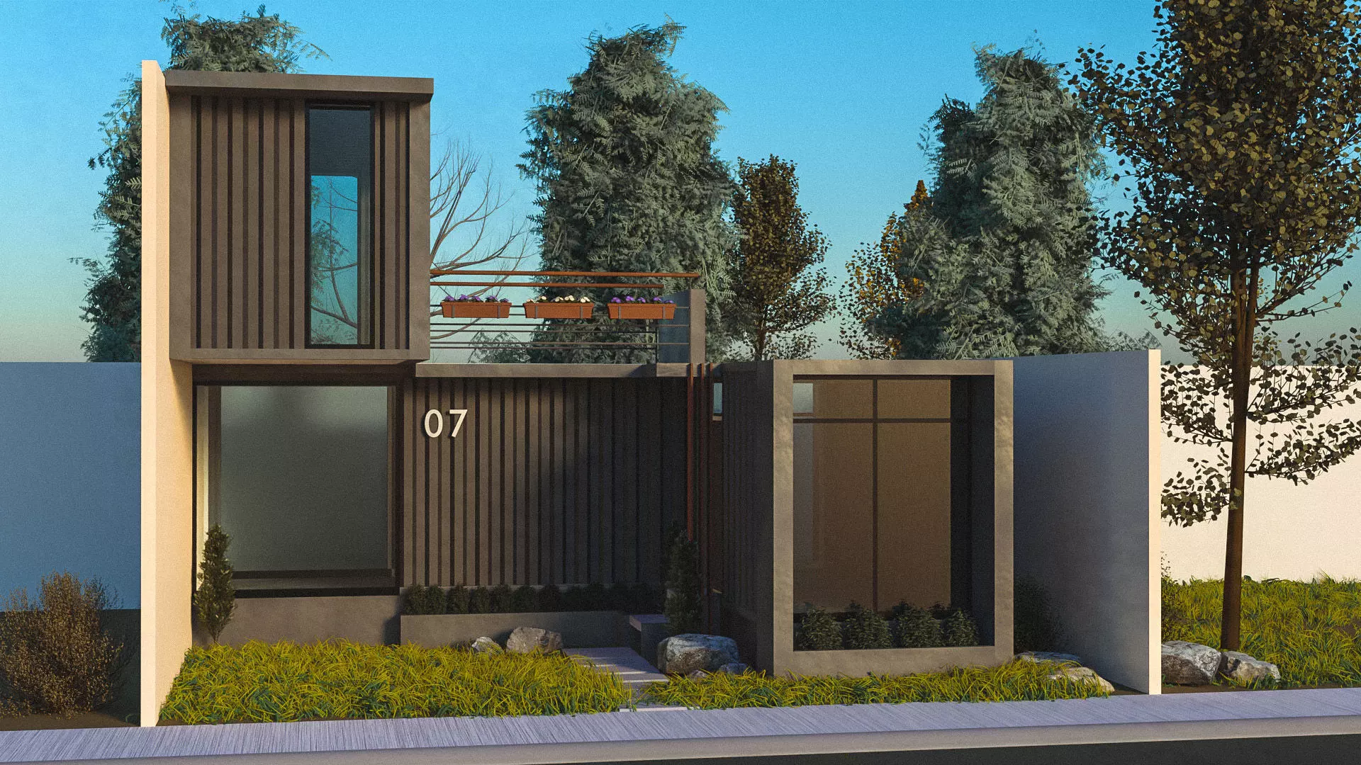 Container Home Free 3D model