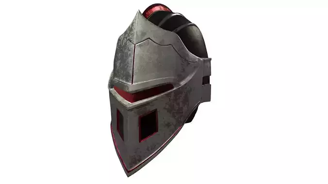Sci-Fi Knight Helmet Free low-poly 3D model