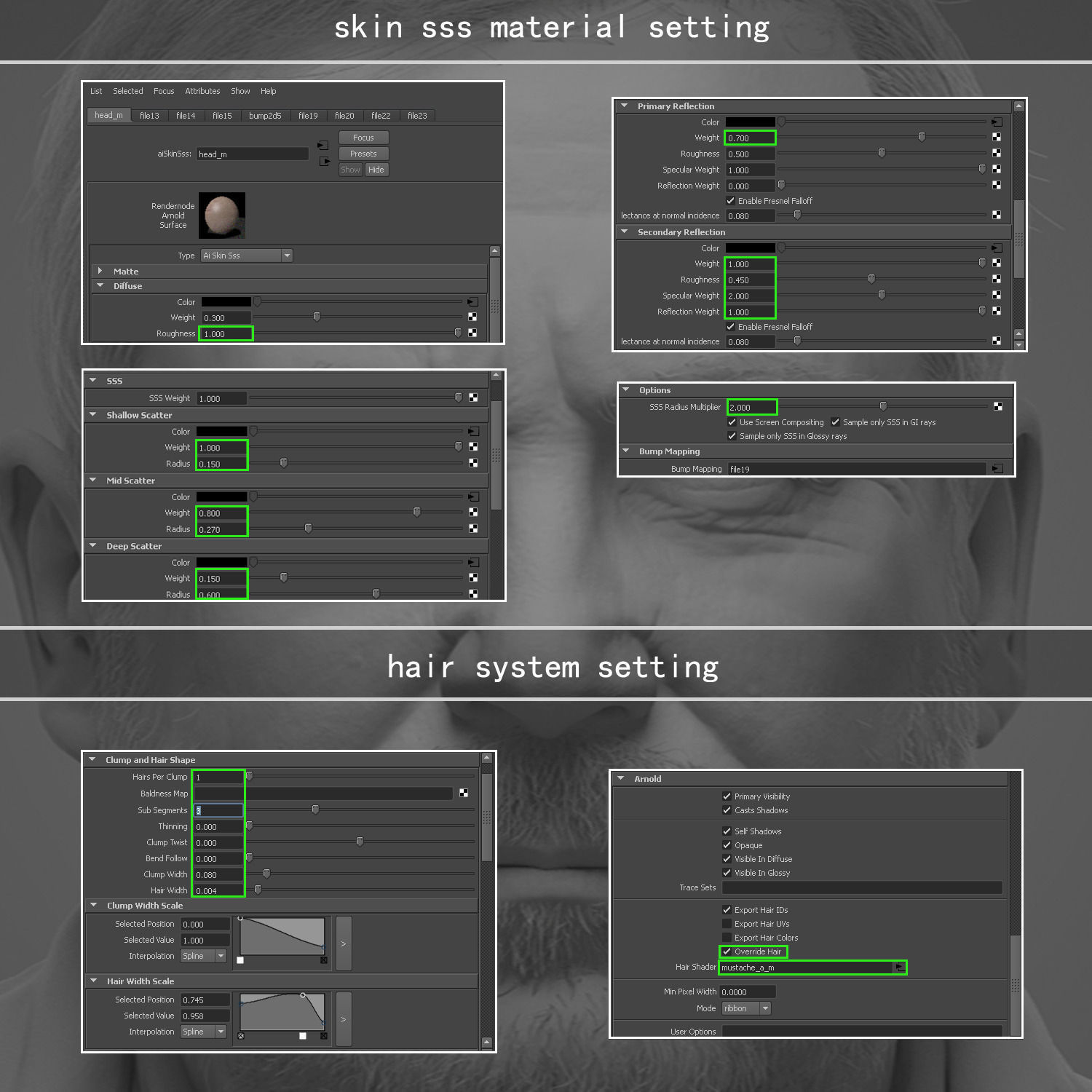 Realistic Male Head 3D model_11