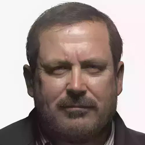 Realistic Male Head 3D model