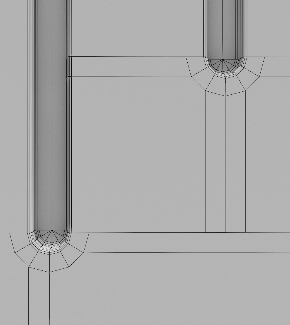 Set of 7 fashionable carved interior doors 3D model_19