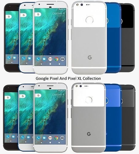  Google Pixel And XL 3D model