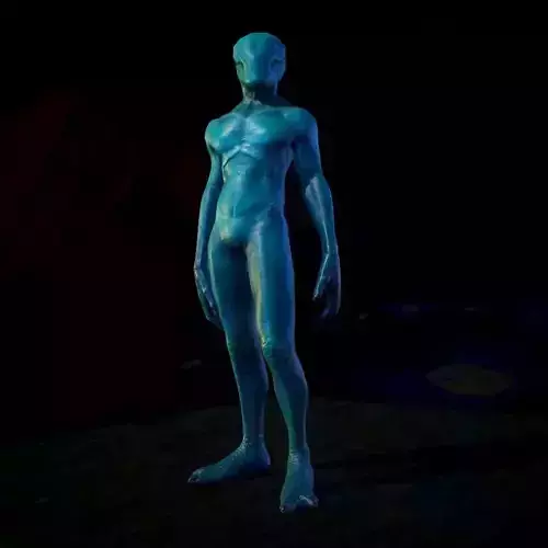 Alien Low Poly humanoid