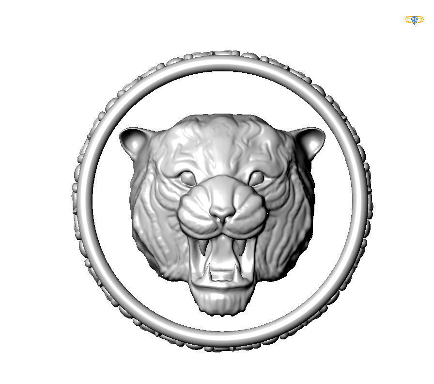Chinese Zodiac Tiger 3D print model_3
