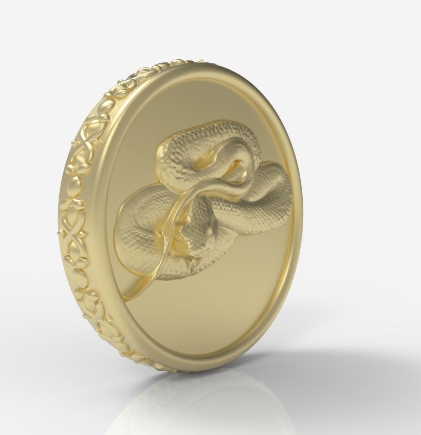 Chinese Zodiac Snake 3D print model_17
