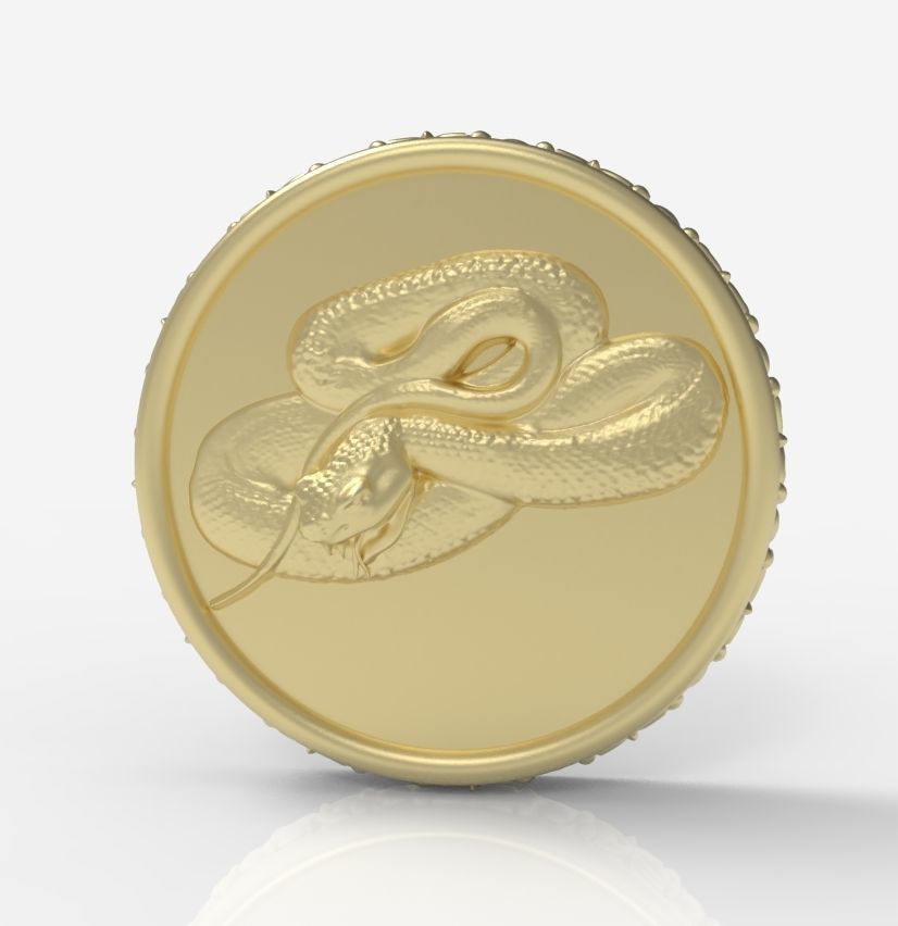 Chinese Zodiac Snake 3D print model_16