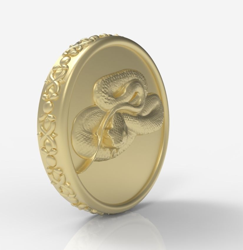 Chinese Zodiac Snake 3D print model_13