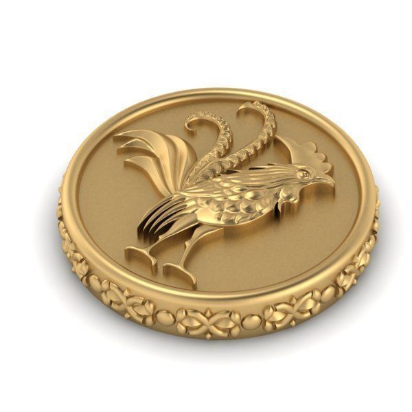 Chinese Zodiac Rooster 3D print model_1