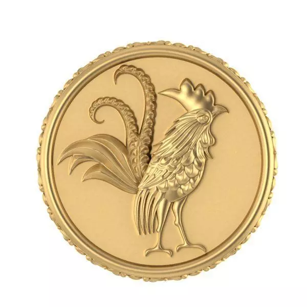 Chinese Zodiac Rooster 3D print model_0