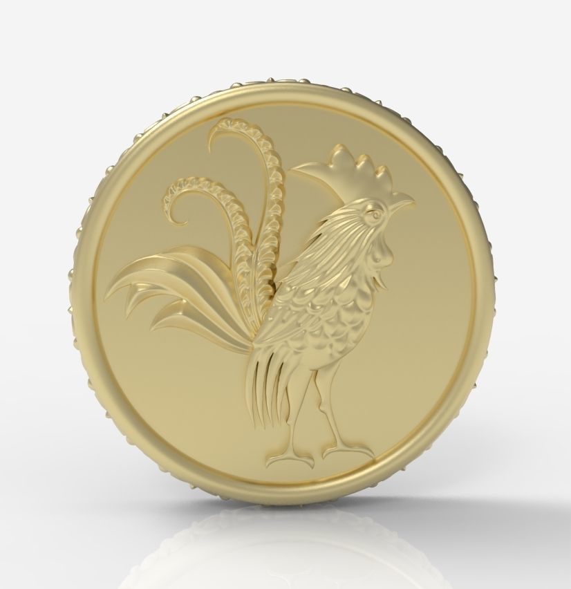 Chinese Zodiac Rooster 3D print model_14