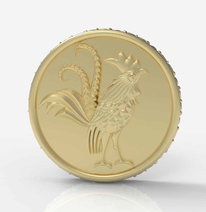 Chinese Zodiac Rooster 3D print model_16