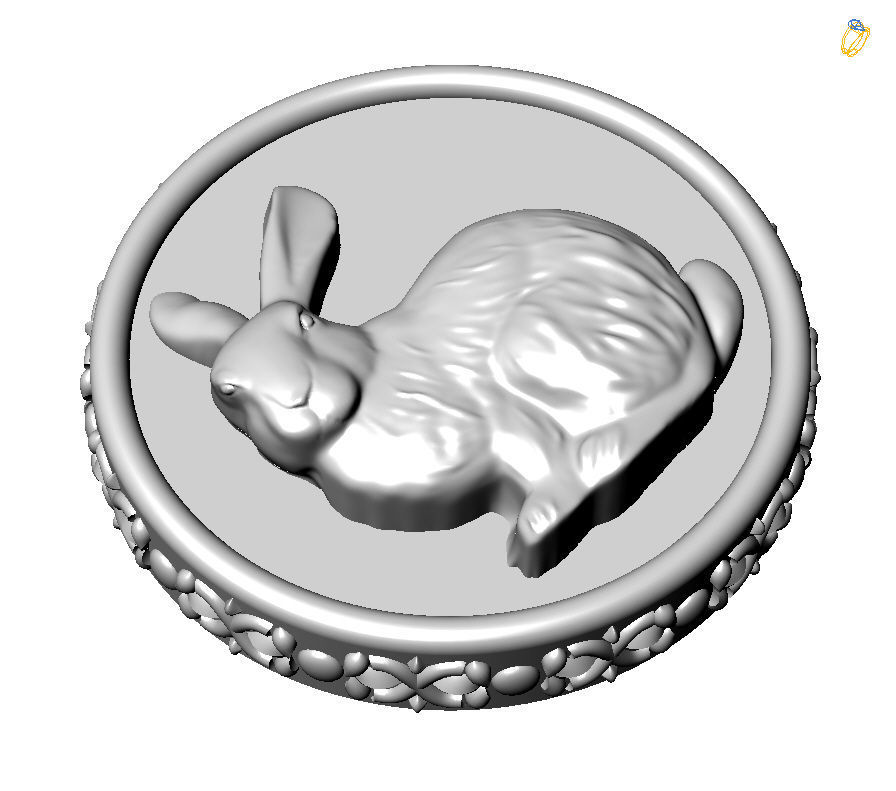Chinese Zodiac Rabbit 3D print model_4