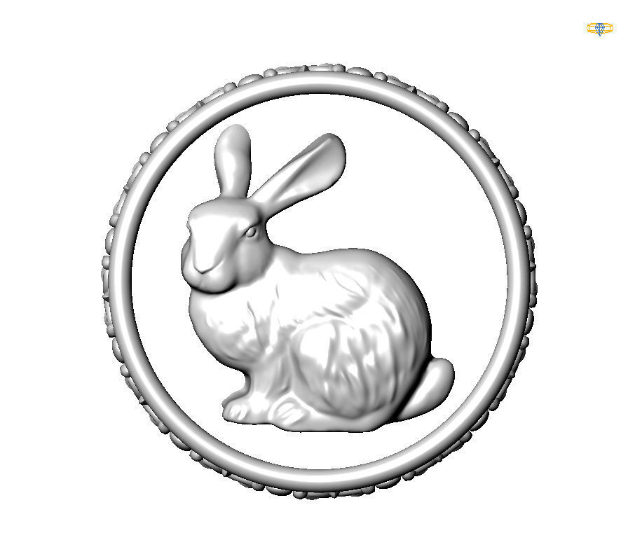 Chinese Zodiac Rabbit 3D print model_3
