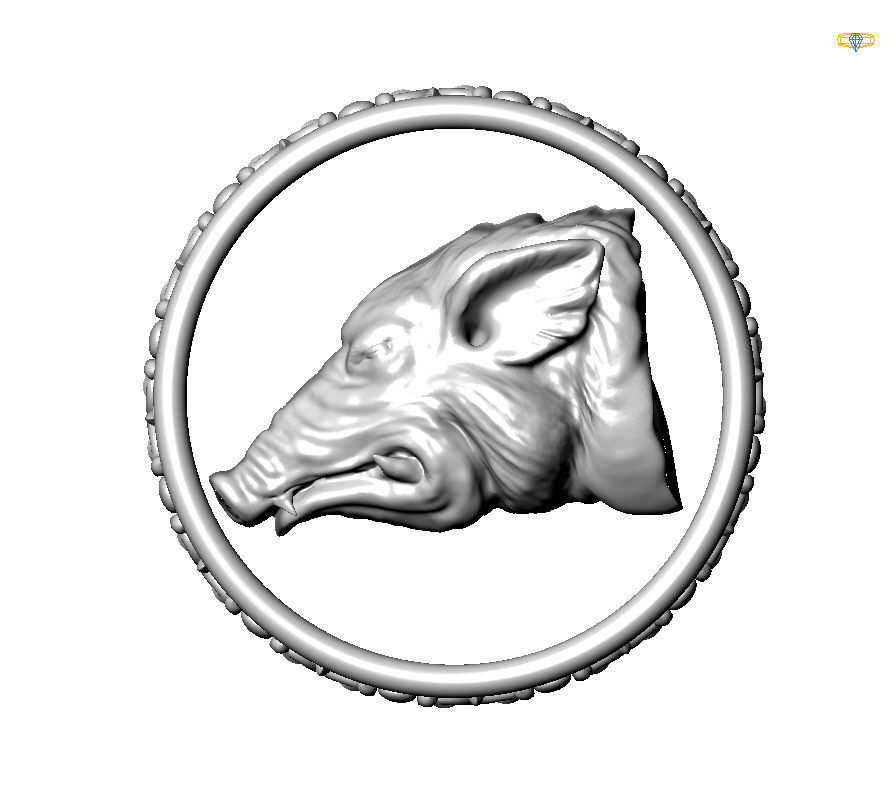 Chinese Zodiac Pig 3D print model_4