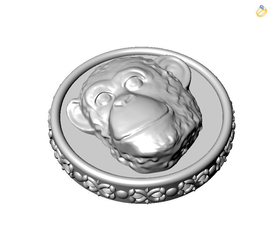 Chinese Zodiac Monkey 3D print model_4