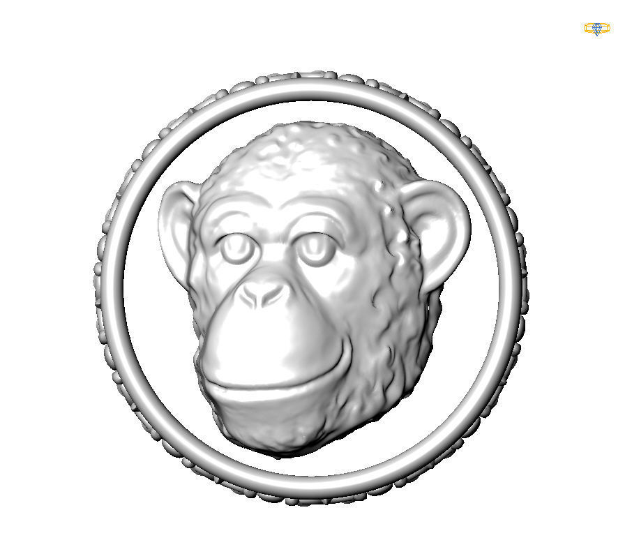 Chinese Zodiac Monkey 3D print model_3