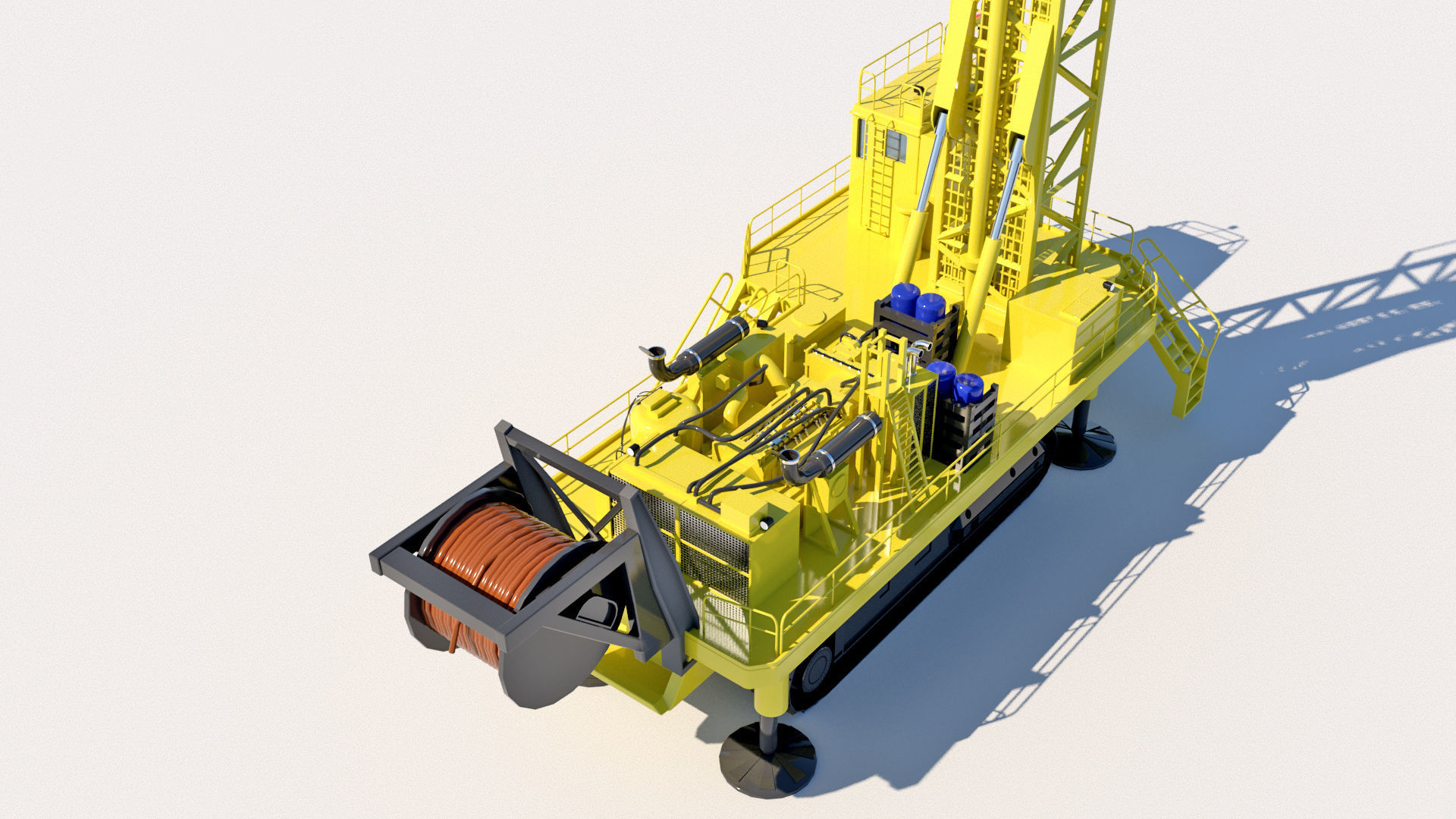 Drilling Machine 3D model 3D model_4