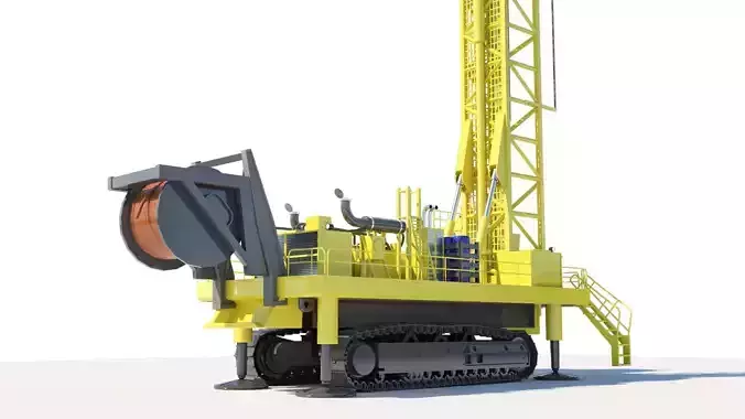Drilling Machine 3D model 3D model