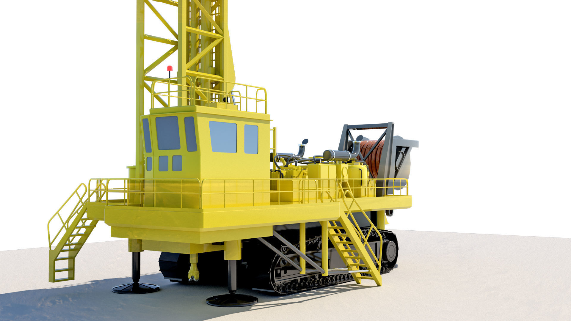 Drilling Machine 3D model 3D model_3