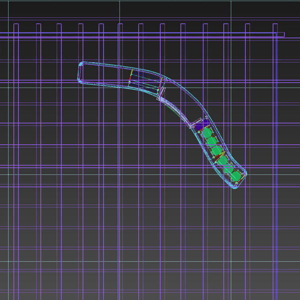 Curved Buffet Island MR 3D model_11