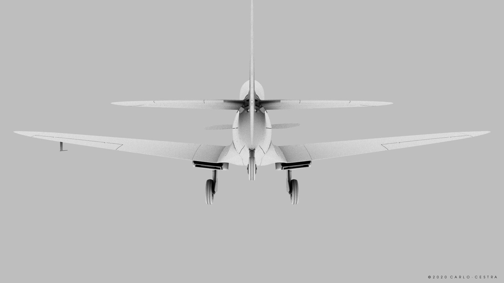 SPITFIRE TR MK9 3D model_10