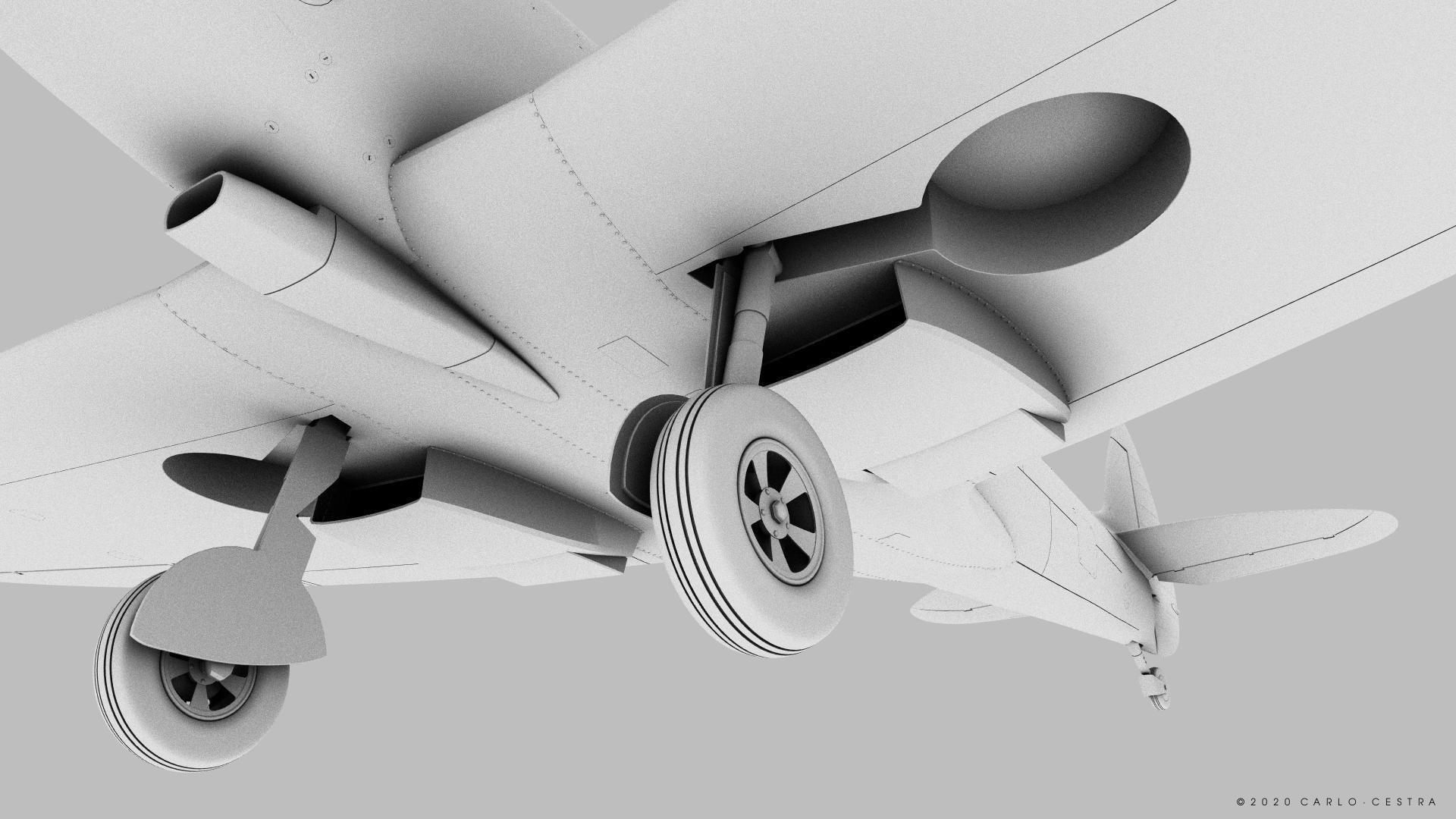SPITFIRE TR MK9 3D model_6