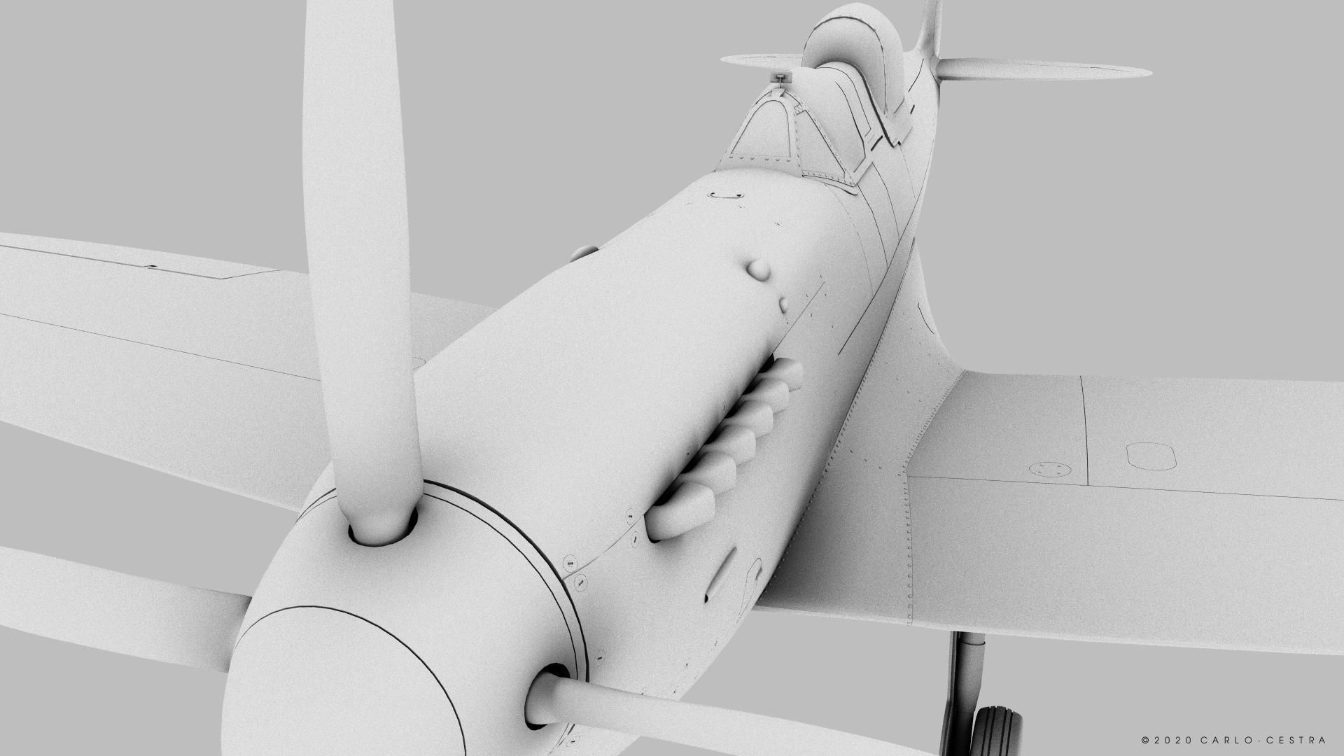 SPITFIRE TR MK9 3D model_15