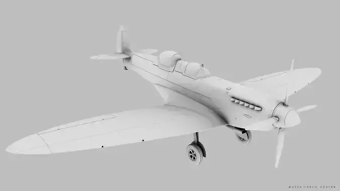 SPITFIRE TR MK9 3D model