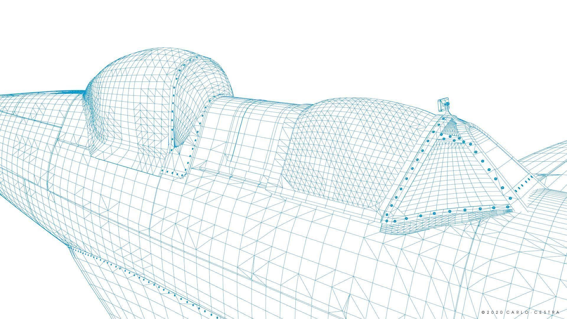 SPITFIRE TR MK9 3D model_25