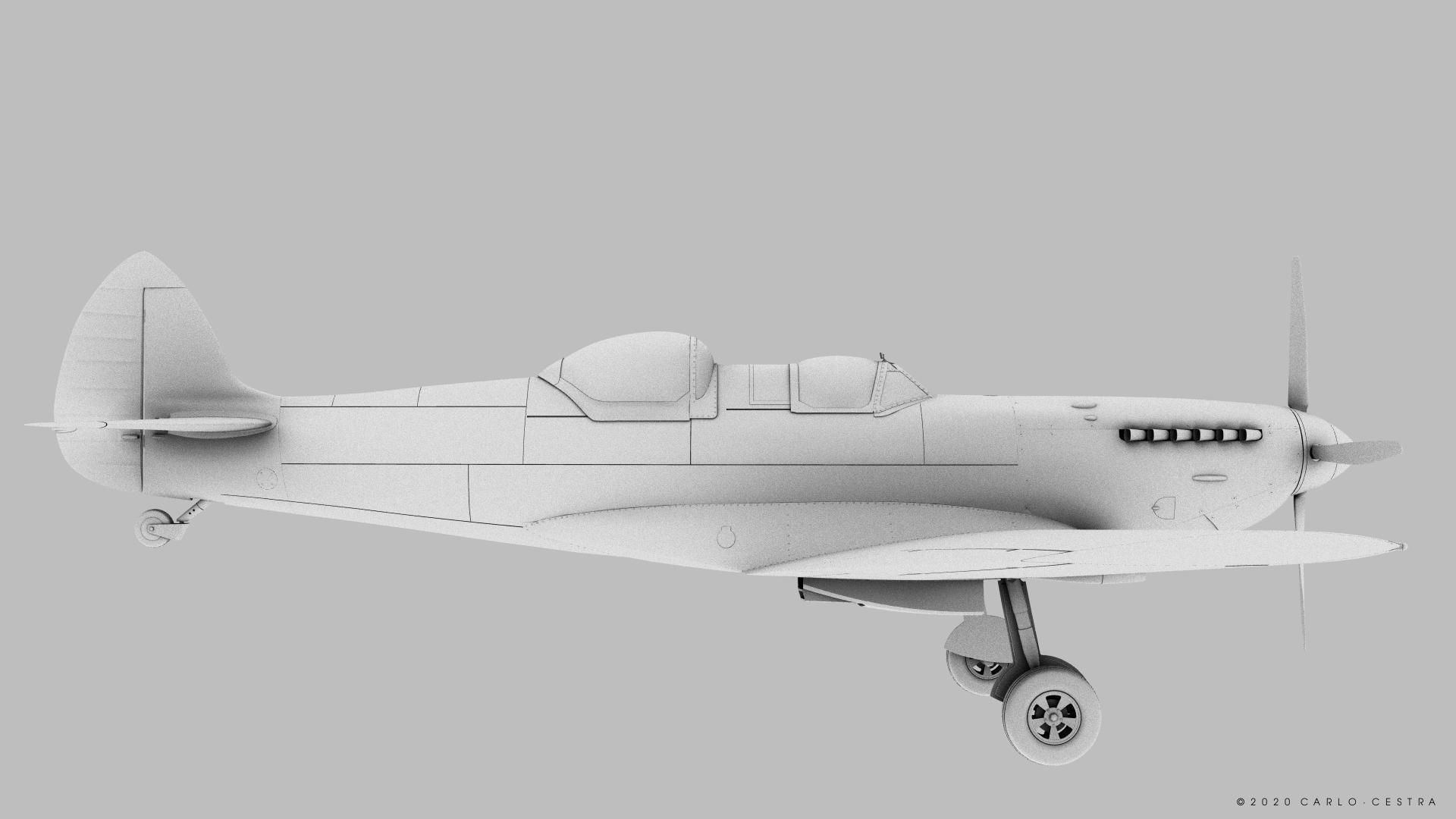 SPITFIRE TR MK9 3D model_13
