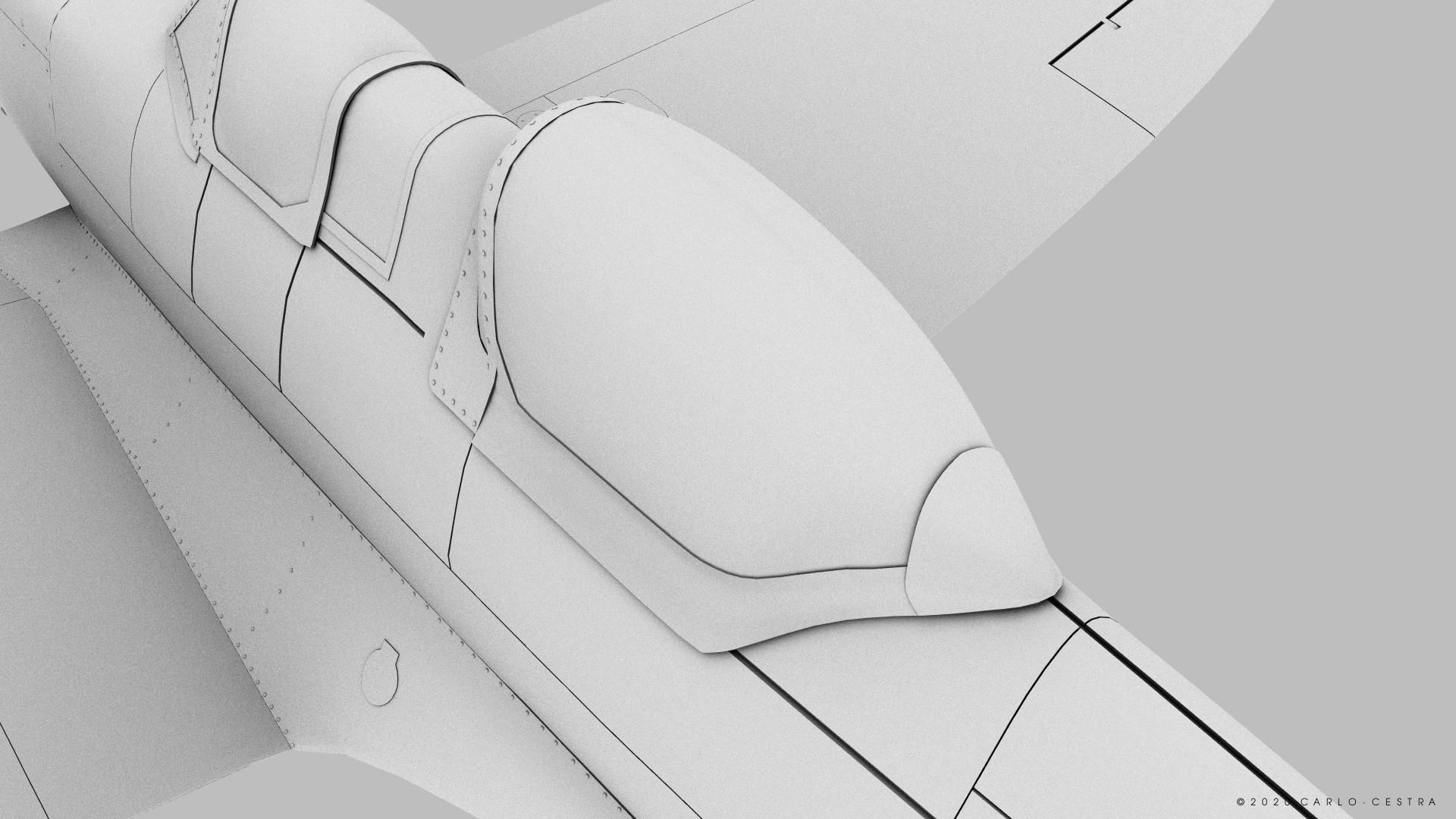 SPITFIRE TR MK9 3D model_18