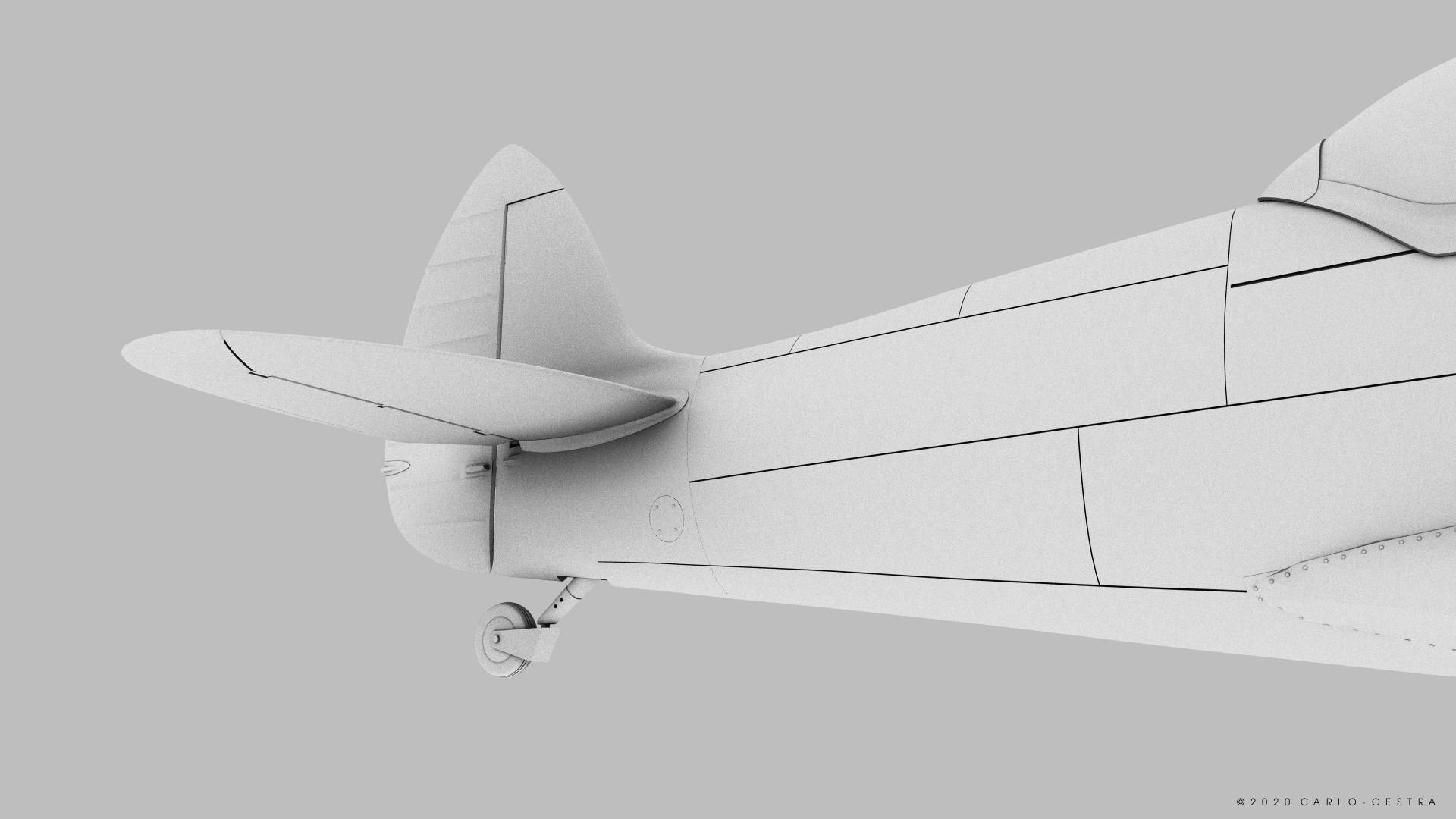SPITFIRE TR MK9 3D model_8