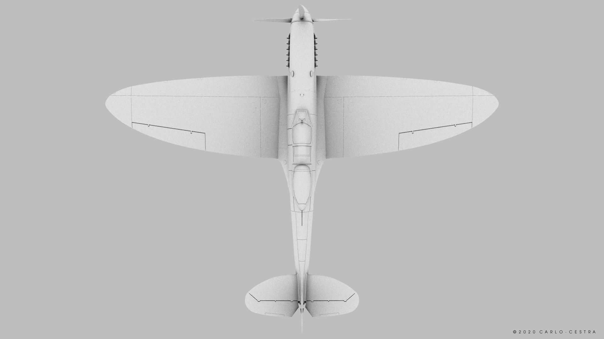 SPITFIRE TR MK9 3D model_14