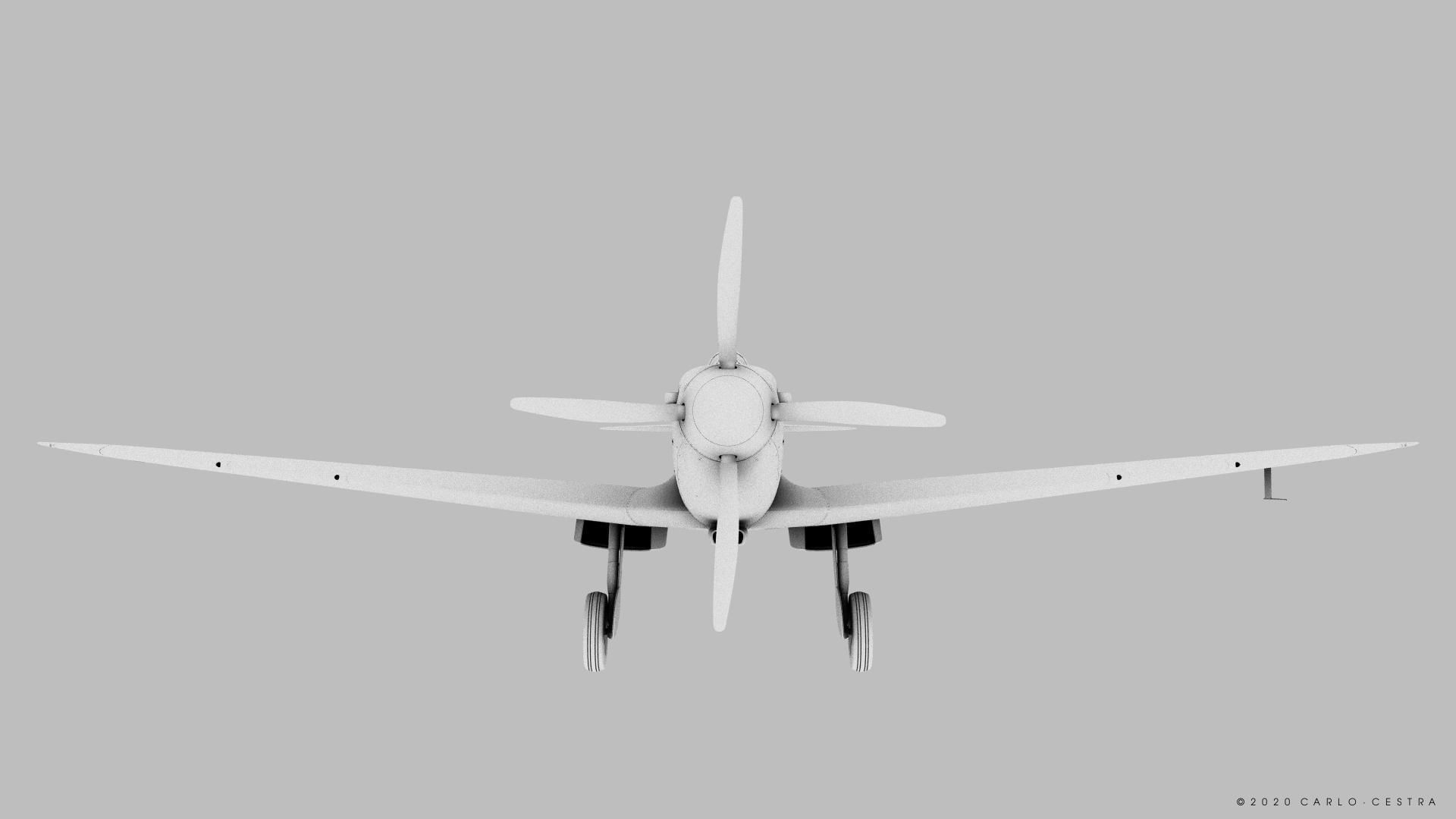 SPITFIRE TR MK9 3D model_11