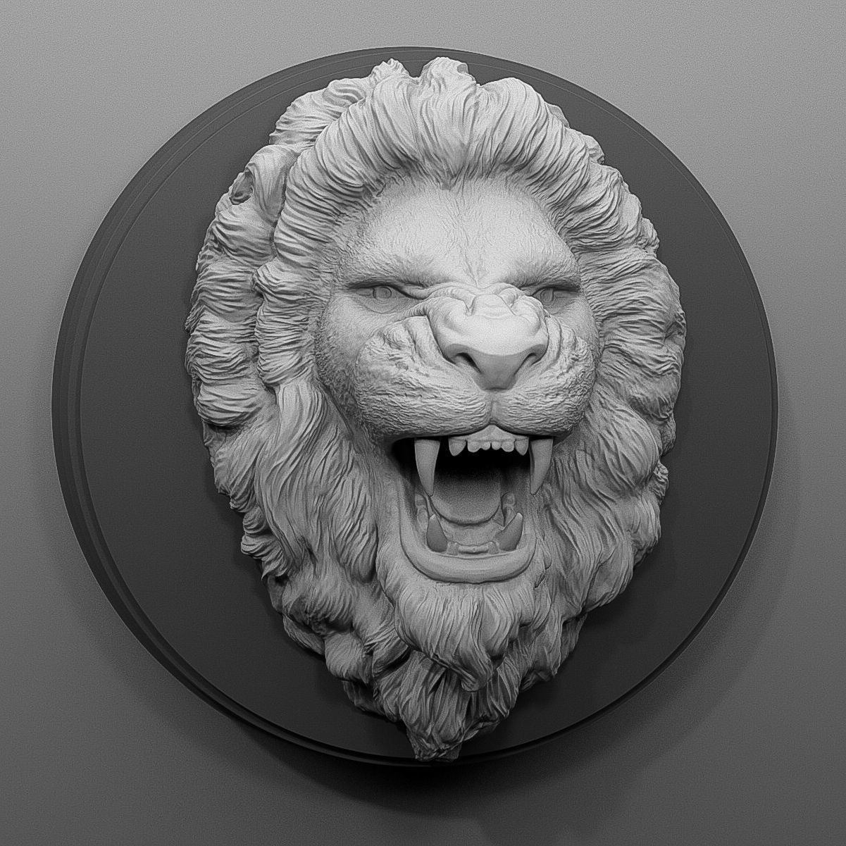 Lion Roar 01 3D print model_2