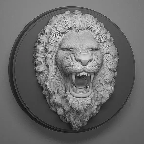 Lion Roar 01 3D print model_0