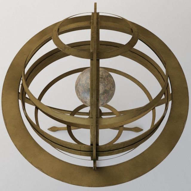  Armilar Sphere 3D model_3
