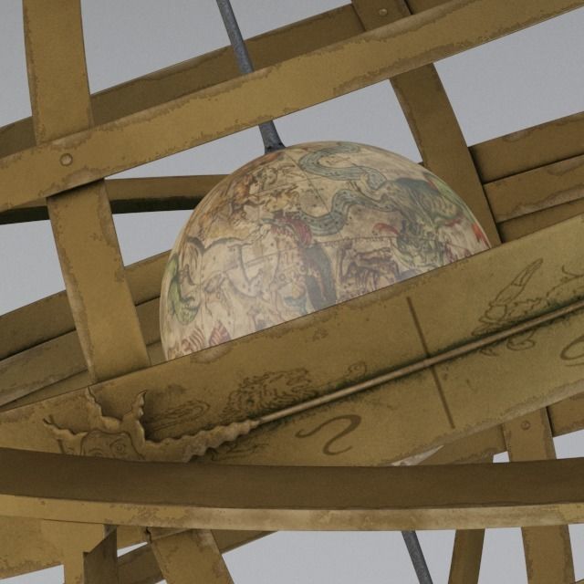  Armilar Sphere 3D model_1