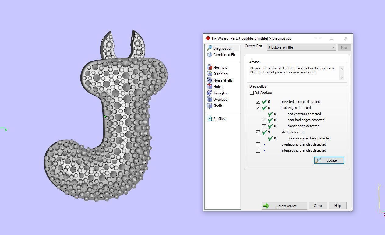 Alphabet Bubble J 3D print model_16