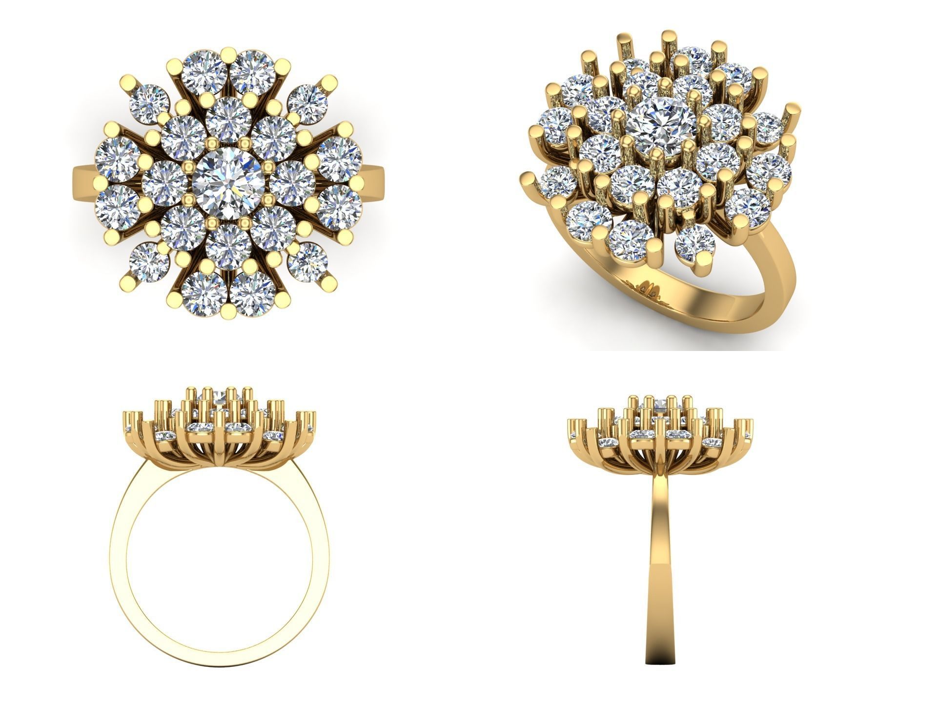 Ring bi 61 3D print model_4