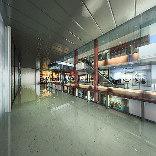 Shopping Mall Interior 3 3D model