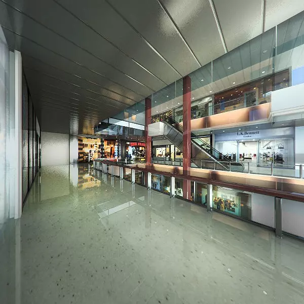 Shopping Mall Interior 3 3D model_0