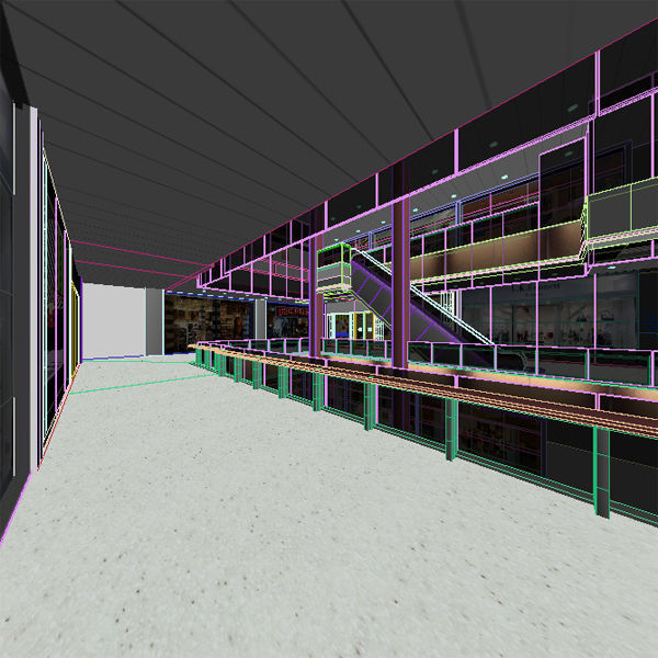 Shopping Mall Interior 3 3D model_1