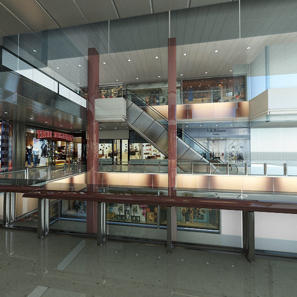 Shopping Mall Interior 3 3D model_4